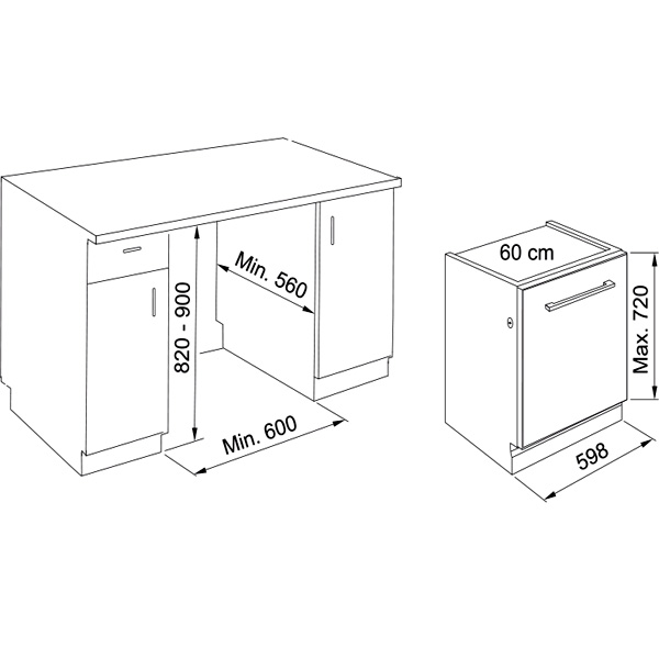 Mașină de spălat vase încorporabilă Franke FDW 614 E5P E 117.0694.396 - imagine 5