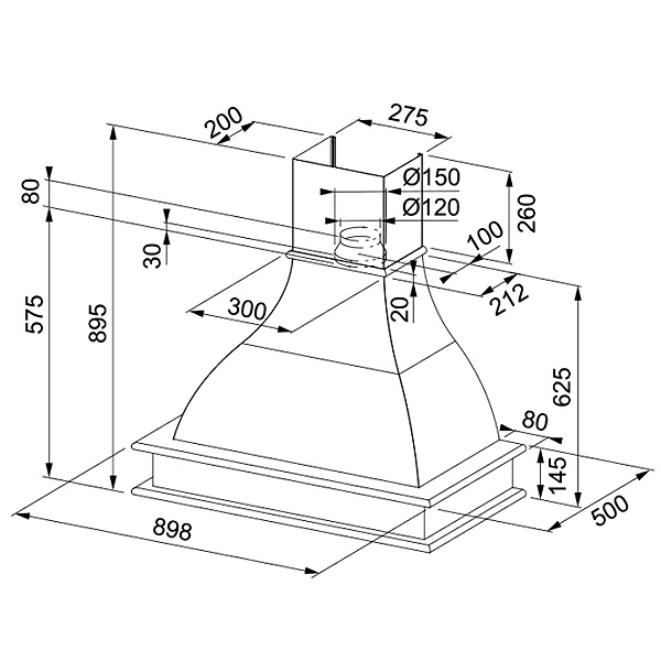 Hota Franke FCS 90 NF Rustic 321.0693.758 - imagine 4