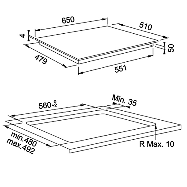Plita cu inducție Franke FMA 654 I F BK Nero 108.0606.111 - imagine 5