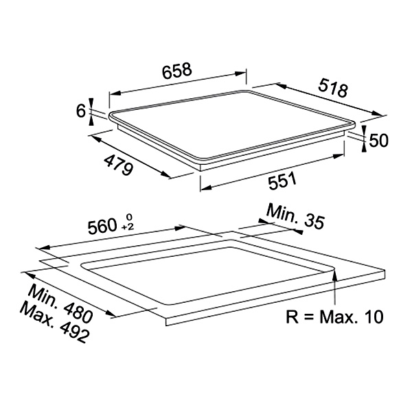 Plită cu inducție Franke Maris FMA 654 I FP XS Nero 108.0675.410 - imagine 4