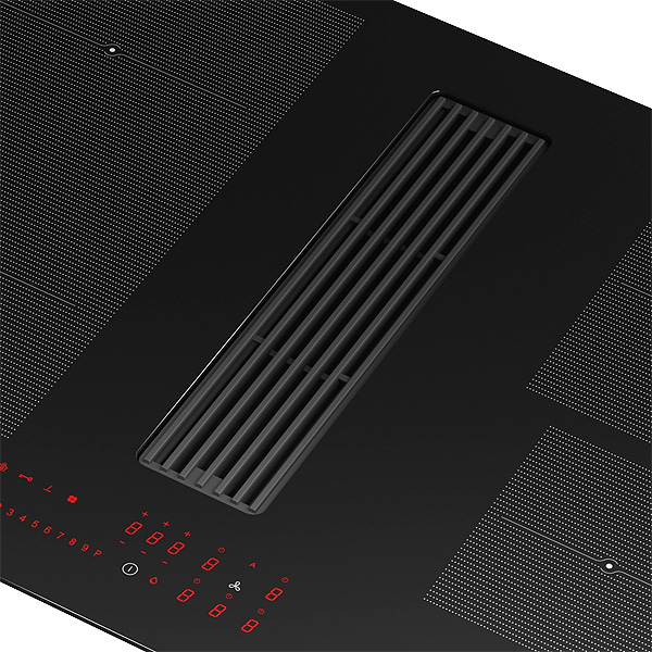 Hota in blat cu plita cu inductie integrata Franke Maris2Gether FMA 8381 R HI Nero 340.0705.337 - imagine 3