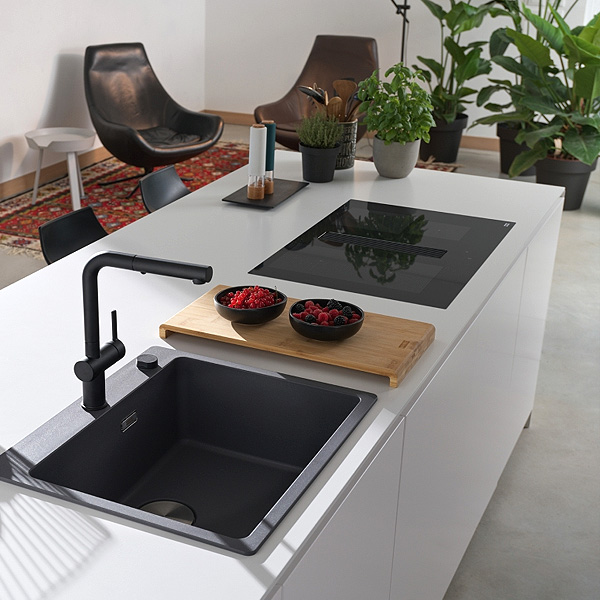 Hota in blat cu plita cu inductie integrata Franke Maris2Gether FMA 8381 R HI Nero 340.0705.337 - imagine 4