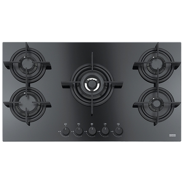 Plită incorporabilă pe gaz Franke FHCR 905 4G TC HE BK C Cristallo Nero 106.0374.288 - imagine 3