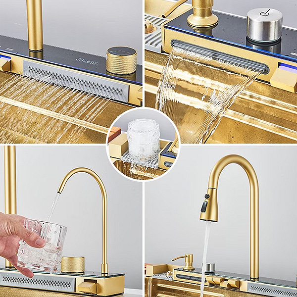 Мультифункциональная кухонная мойка iSink Золото — изображение 4