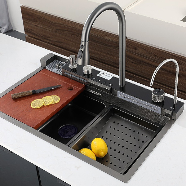 Мультифункциональная кухонная мойка iSink Антрацит